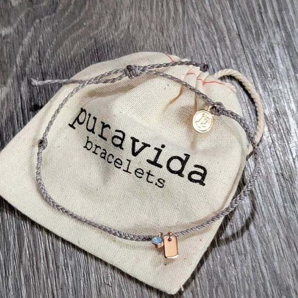 Pura vida rose gold cove stack charm bracelet - Picture 1 of 3